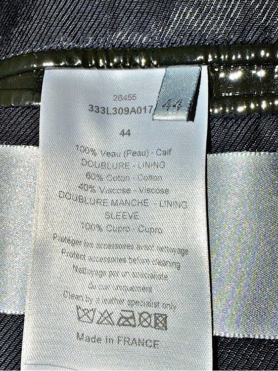 Authentic Dior Homme Runway Coated Calf Leather Jacket - Picture 5 of 5